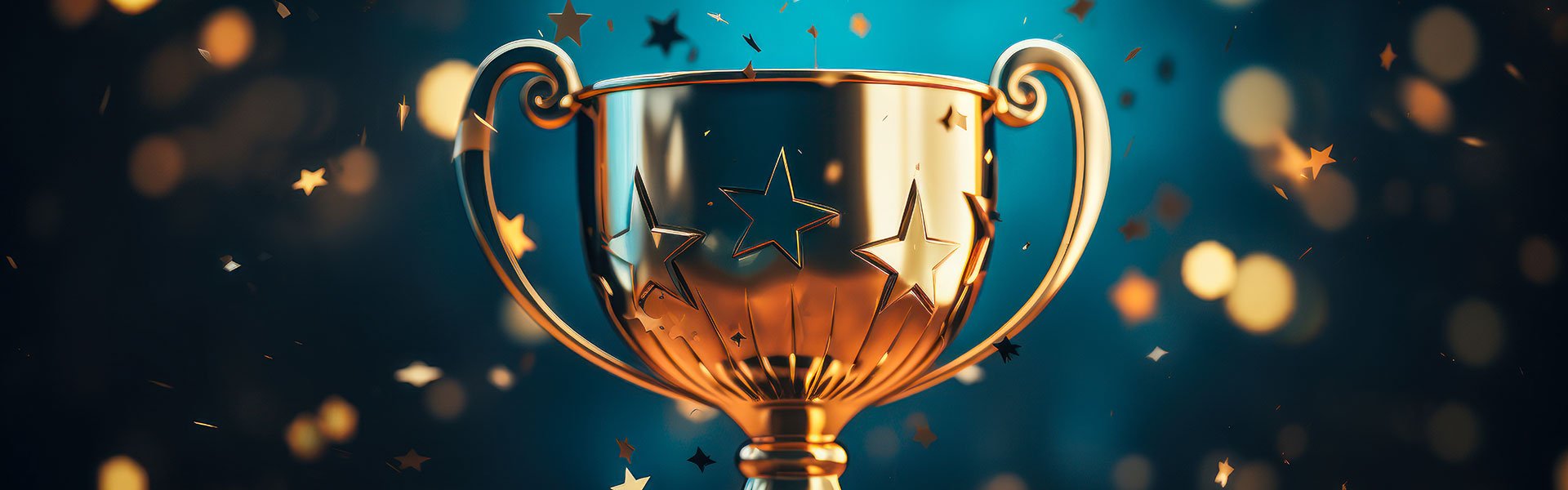 Picture of a trophy stands for success