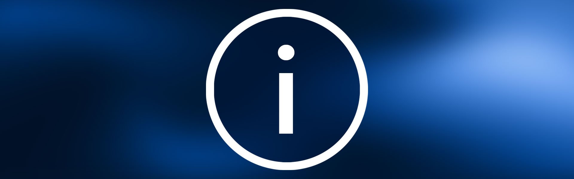 Ein großes I steht symbolisch für das Info-Center