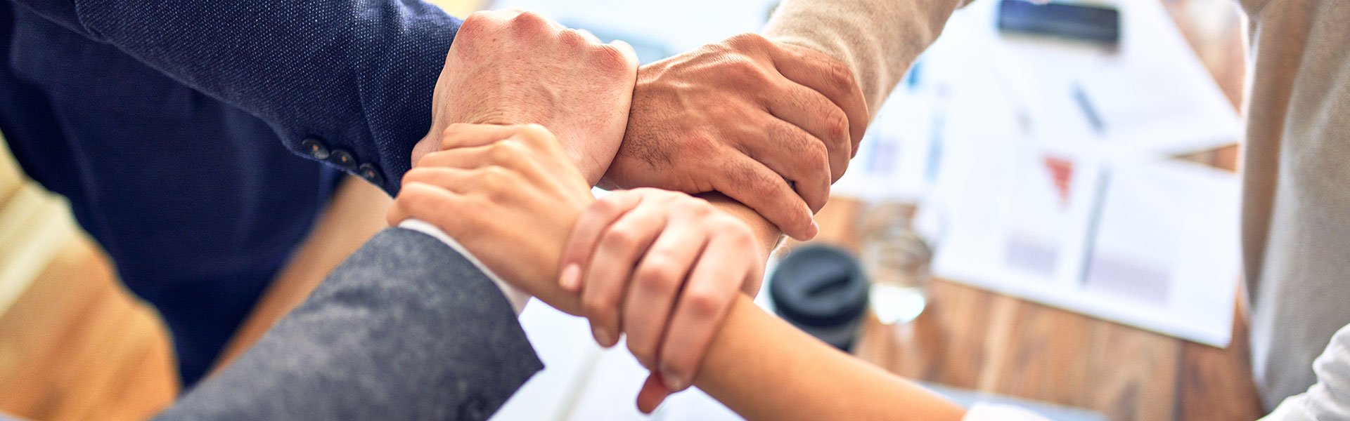 Symbolic image shows: Together as partners we are strong