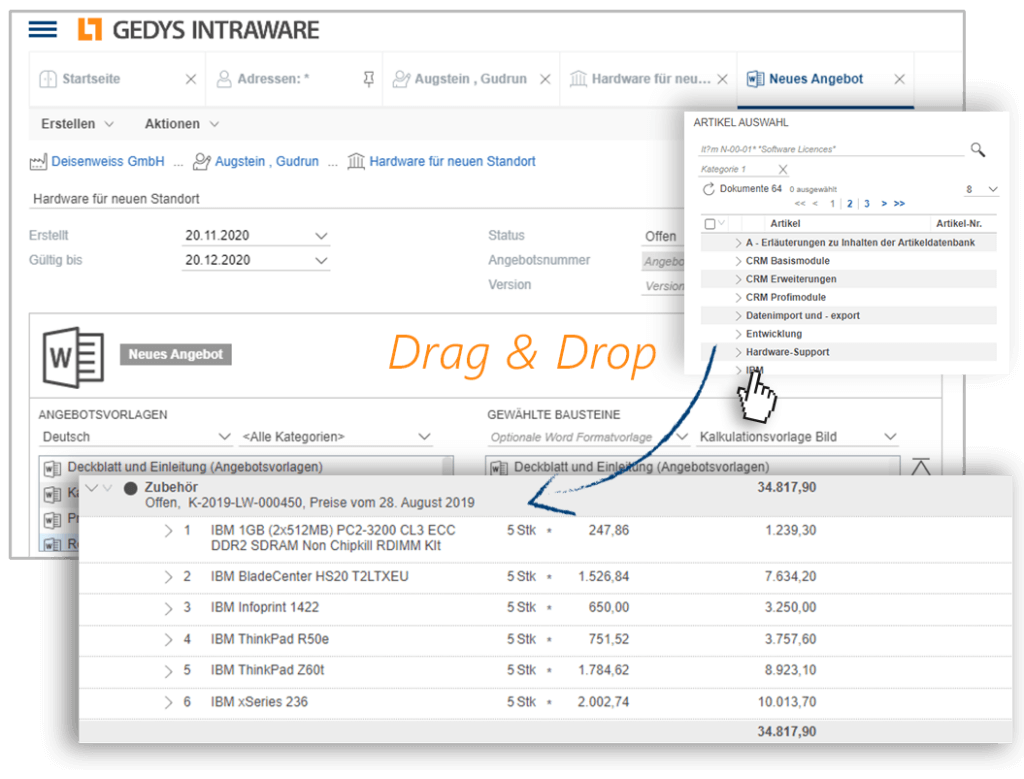 CRM-in-Sales-Quotation-Editor_Release-8-11_GEDYS-IntraWare-1024x779