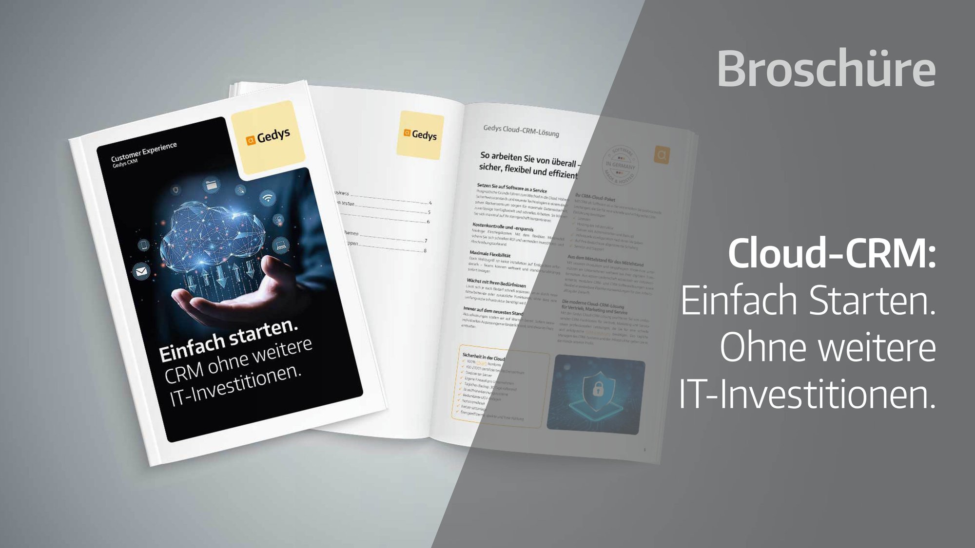 Brüschüre Gedys Cloud-CRM-Lösung downloaden