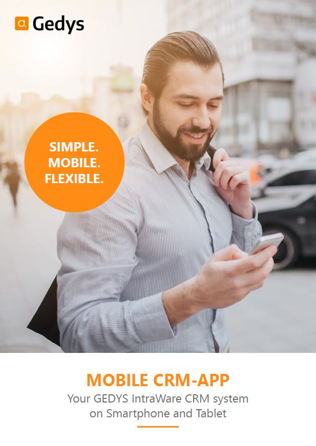 Titlepage-to-product-brochure-CRM-App-from-Gedys