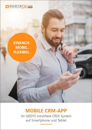 Titelseite-zur-Produktbroschuere-CRM-App-von-GEDYS-IntraWare