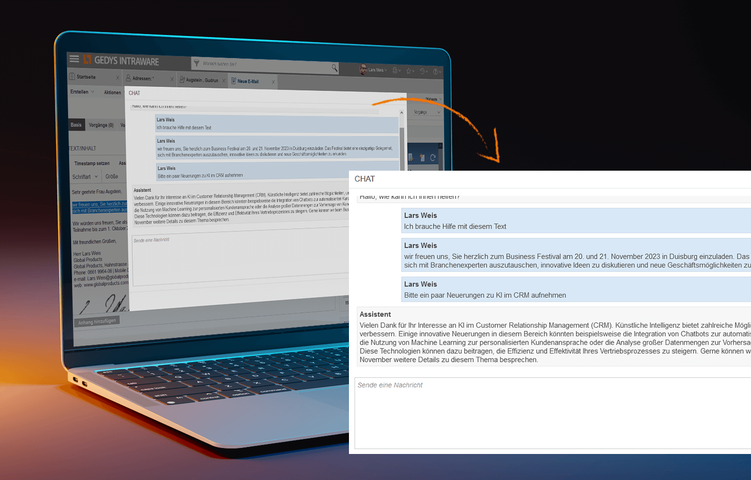KI-Chat-Integration-im-CRM-vergroessert-Laptop_1500px__Adobe536182806